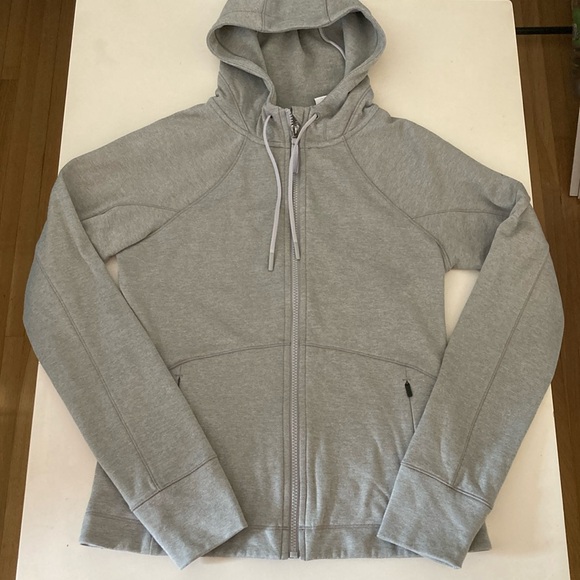 Athleta Unstoppable Fleece Lined Full Zip Jacket Gray XS - Picture 6 of 10